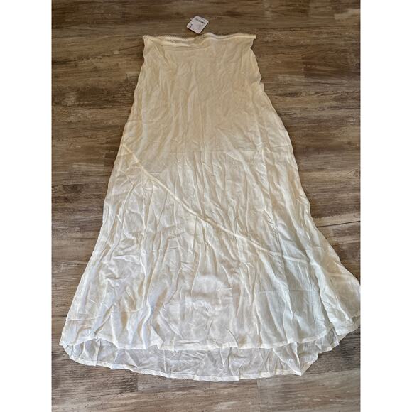 Intimately by Free People Dresses & Skirts - Free People Intimately NWT Cream Flowy Midi Skirt Size s Boho Lounge